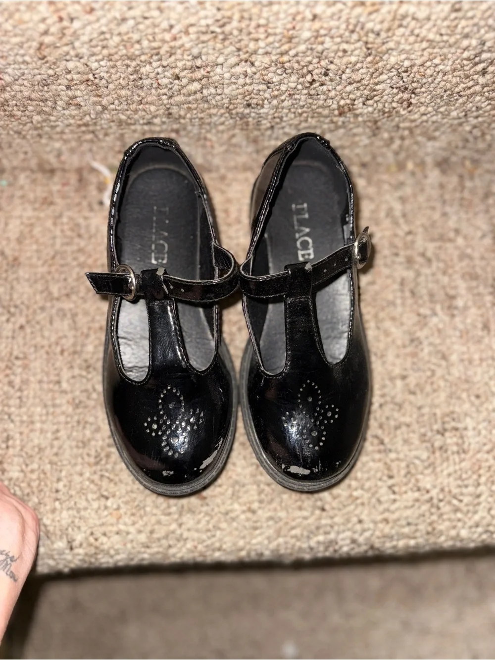 The Children's Place Black Patent Mary Jane Dress Shoes